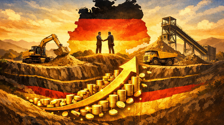 Proven raw material deposits in Germany